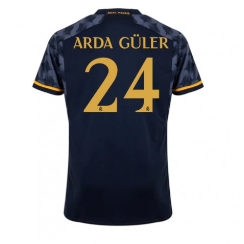 Fotballdrakt Herre Real Madrid Arda Guler #24 Bortedrakt 2023-24 Kortermet